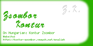 zsombor kontur business card